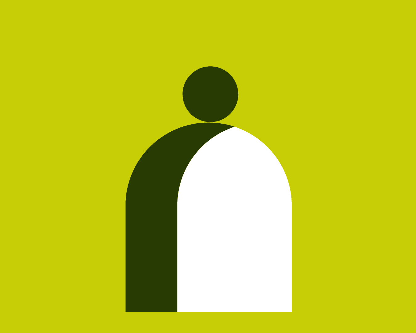 Illustratie poppetje groen