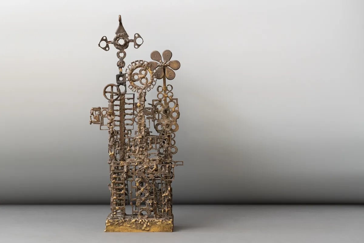 De wisselsculptuur 'John Coltrane' van Jan Wolkers | Foto: Floris Kok