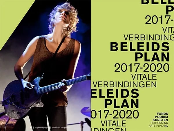 Fonds Podiumkunsten presenteert Beleidsplan 2017-2020